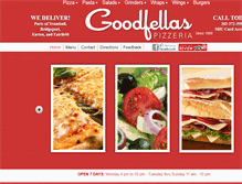 Tablet Screenshot of goodfellaspizzact.com